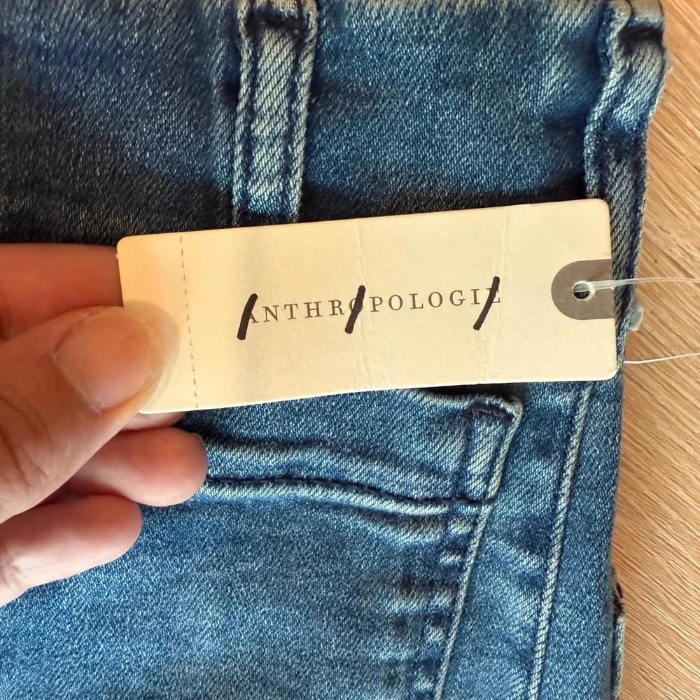 THE COLETTE DENIM CROPPED WIDE-LEG JEANS BY MAEVE Anthropologie NWT Size 30 - Picture 8 of 12